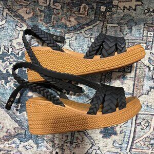 Crocs Brooklyn Ankle Strap Wedge Sandals